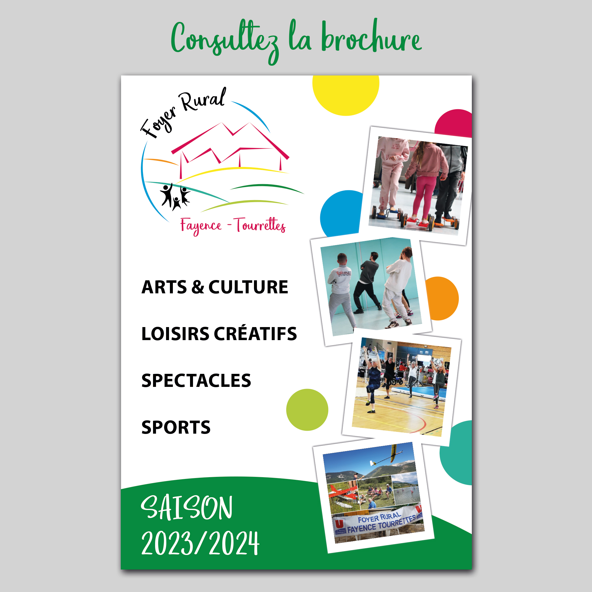 Brochure pour le Foyer Rural de Fayence Tourrettes