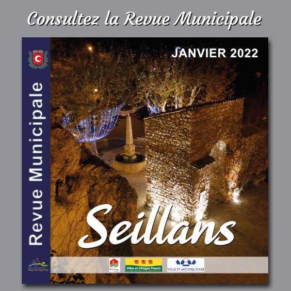 Revue Municipale janvier 2022 pour la commune de Seillans