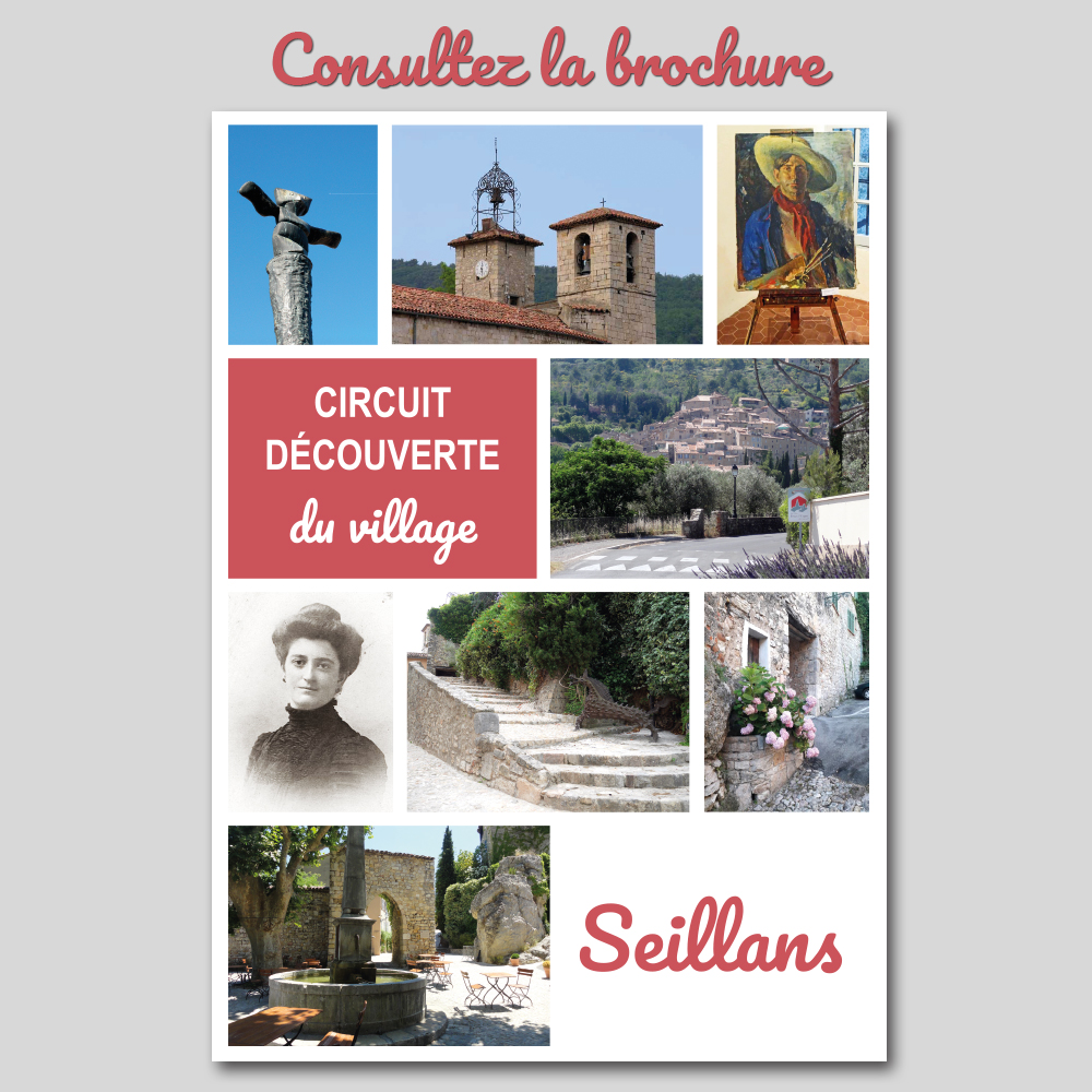 Brochure de circuit découverte du village pour la commune de Seillans