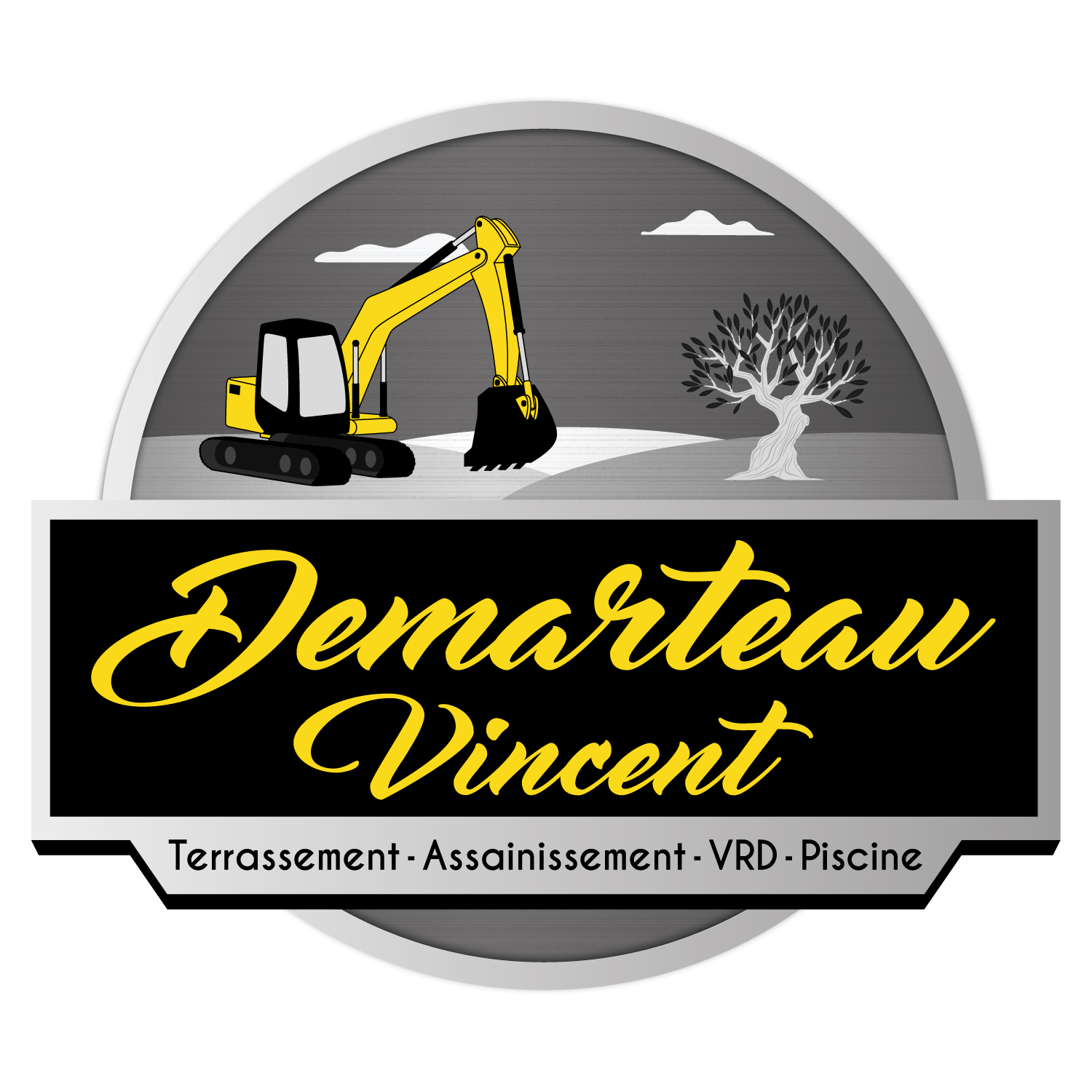 Logo personnalisé pour Demarteau Vincent terrassement