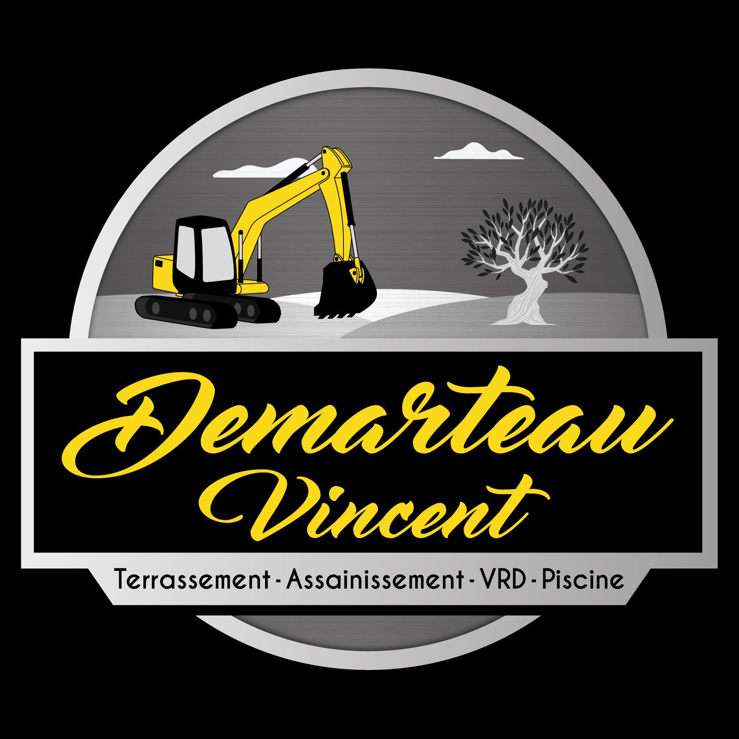 Logo personnalisé pour Demarteau Vincent terrassement