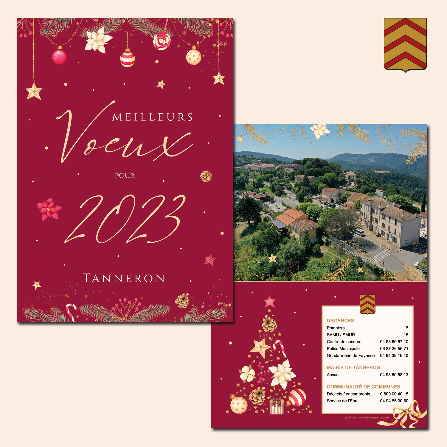 Carte de Voeux 2023 pour la commune de Tanneron